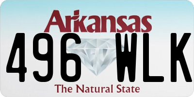 AR license plate 496WLK