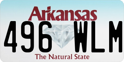 AR license plate 496WLM