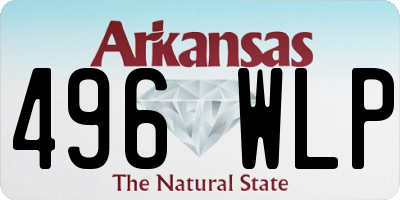 AR license plate 496WLP