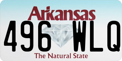 AR license plate 496WLQ