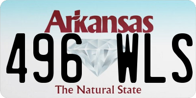 AR license plate 496WLS