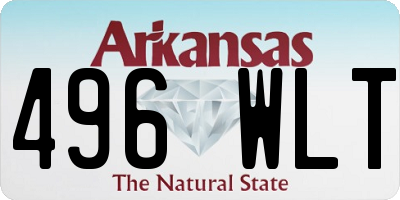 AR license plate 496WLT
