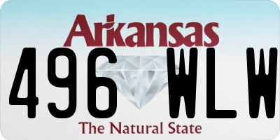 AR license plate 496WLW