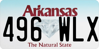 AR license plate 496WLX