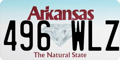 AR license plate 496WLZ