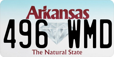 AR license plate 496WMD