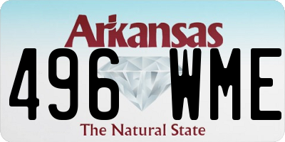 AR license plate 496WME