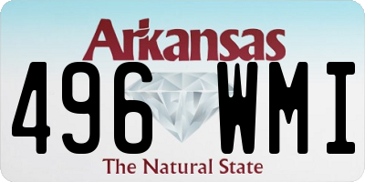 AR license plate 496WMI