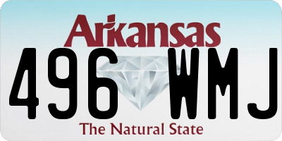 AR license plate 496WMJ