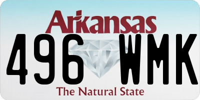 AR license plate 496WMK