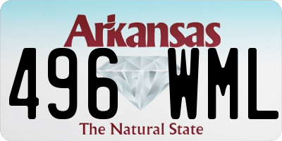 AR license plate 496WML