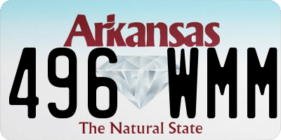AR license plate 496WMM