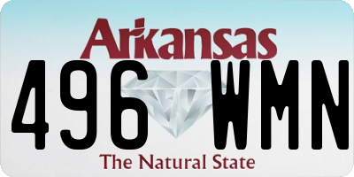 AR license plate 496WMN