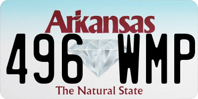 AR license plate 496WMP