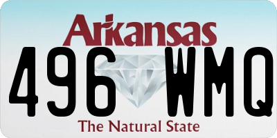 AR license plate 496WMQ