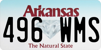 AR license plate 496WMS