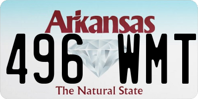 AR license plate 496WMT