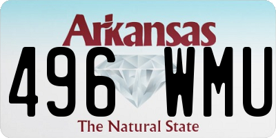AR license plate 496WMU