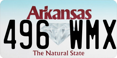 AR license plate 496WMX
