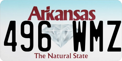 AR license plate 496WMZ