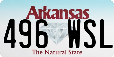 AR license plate 496WSL