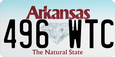 AR license plate 496WTC