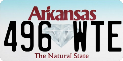 AR license plate 496WTE