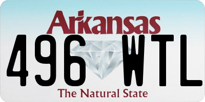 AR license plate 496WTL