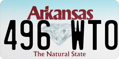 AR license plate 496WTO