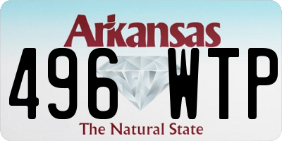 AR license plate 496WTP