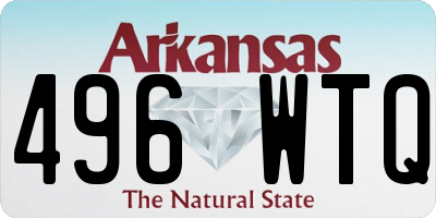 AR license plate 496WTQ