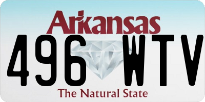 AR license plate 496WTV