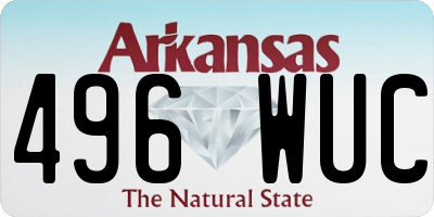 AR license plate 496WUC