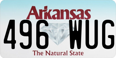 AR license plate 496WUG