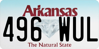 AR license plate 496WUL