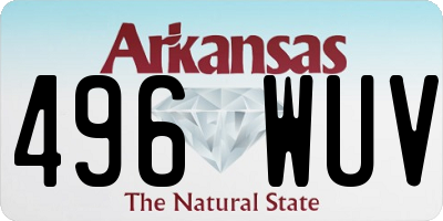 AR license plate 496WUV