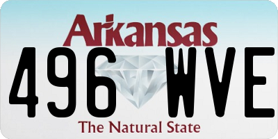 AR license plate 496WVE