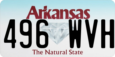 AR license plate 496WVH