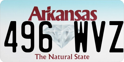 AR license plate 496WVZ