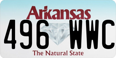 AR license plate 496WWC