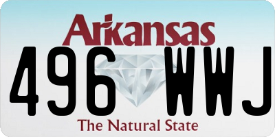 AR license plate 496WWJ