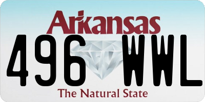 AR license plate 496WWL