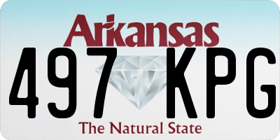 AR license plate 497KPG