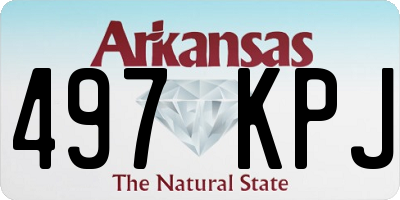 AR license plate 497KPJ