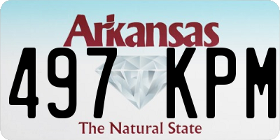 AR license plate 497KPM