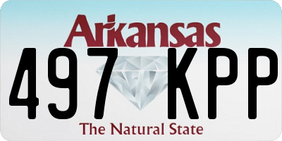 AR license plate 497KPP