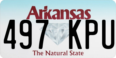 AR license plate 497KPU