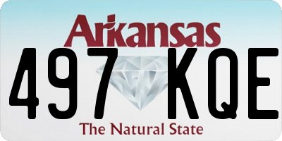 AR license plate 497KQE