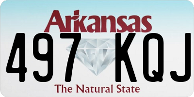 AR license plate 497KQJ