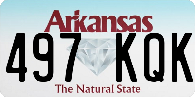 AR license plate 497KQK